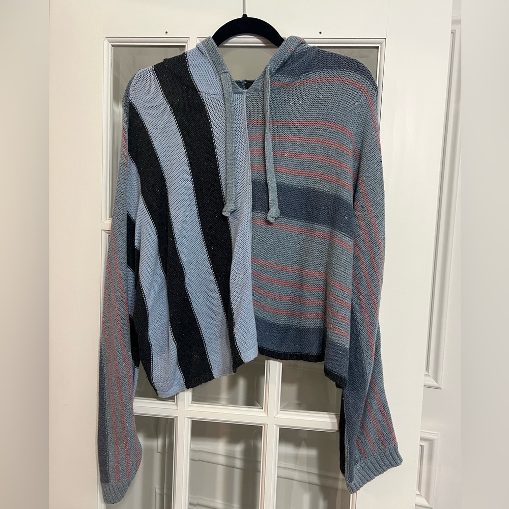 American Eagle Outfitters Multicolor Knit Hoodie